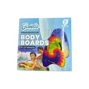 NIB JAMBO Inflatable Surf Body Board with Handles, Boogie Board for Beach